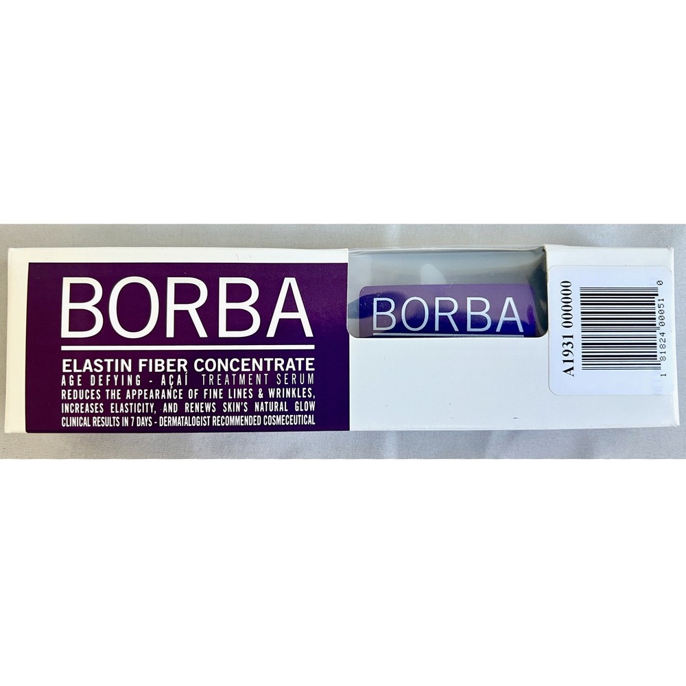Borba Elastin Fiber Concentrate Age Defying Acai Serum New Sealed 1.7oz